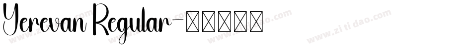 Yerevan Regular字体转换